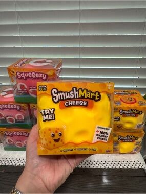Cheese Squishy Toy - Yellow